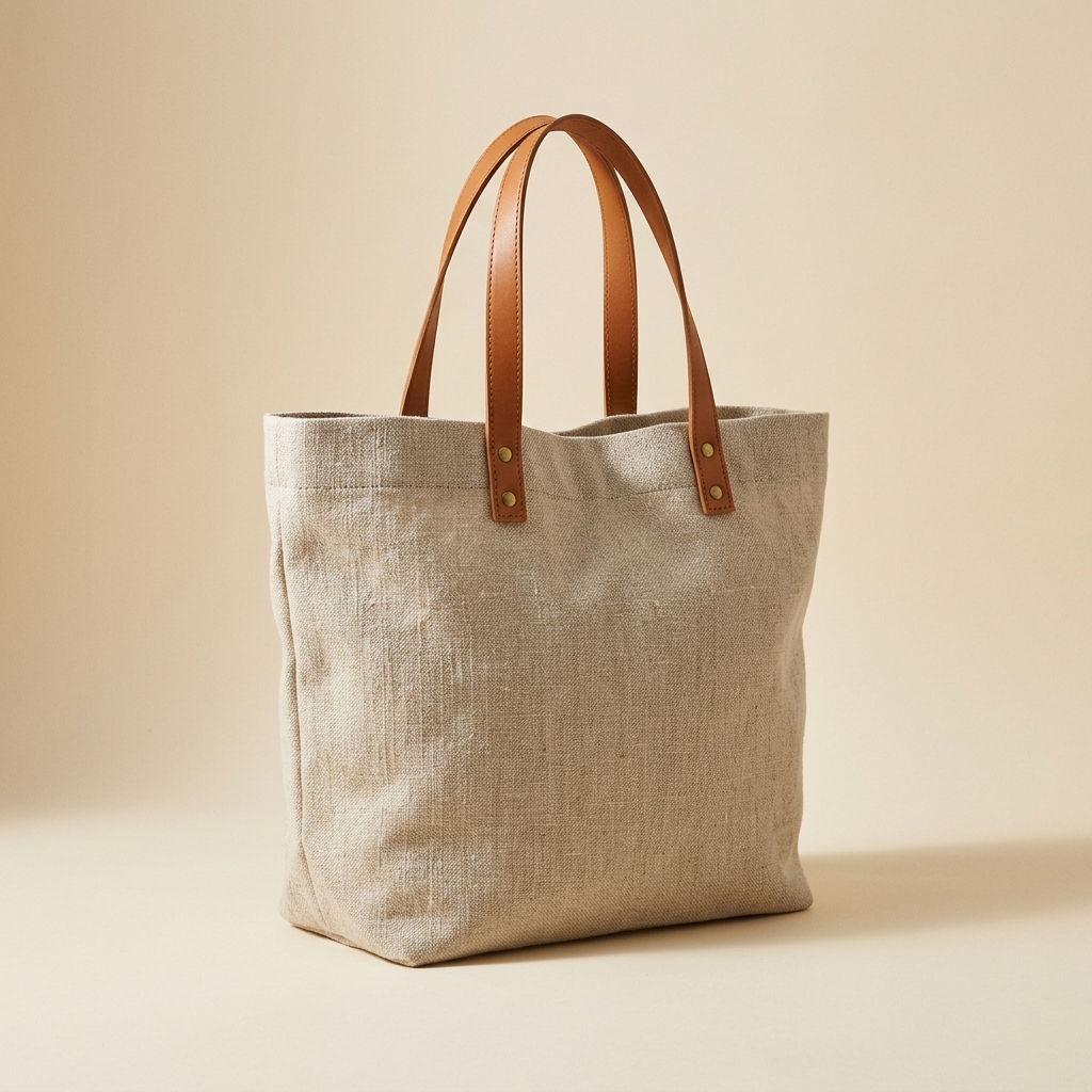 Natural Linen Tote
