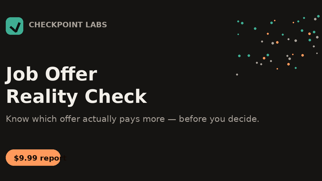 Job Offer Reality Check — Full Negotiation Report