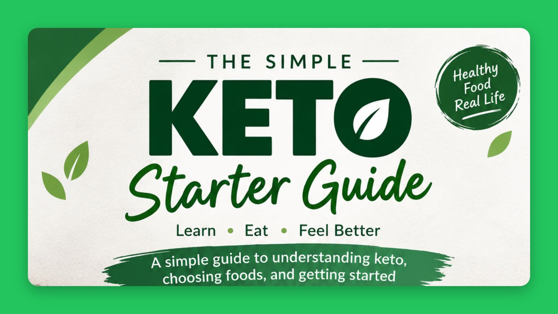 The Simple Keto Starter Guide
