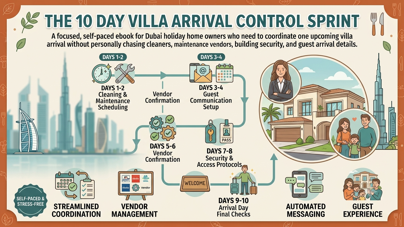 Dubai Villa Owners Managing Guest Arrivals Without Constant Chasing