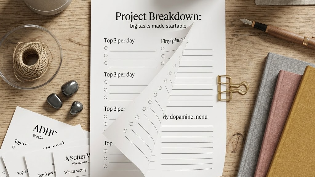 Digital ADHD Planner for Adults | GoodNotes iPad Planner | Executive Function Li