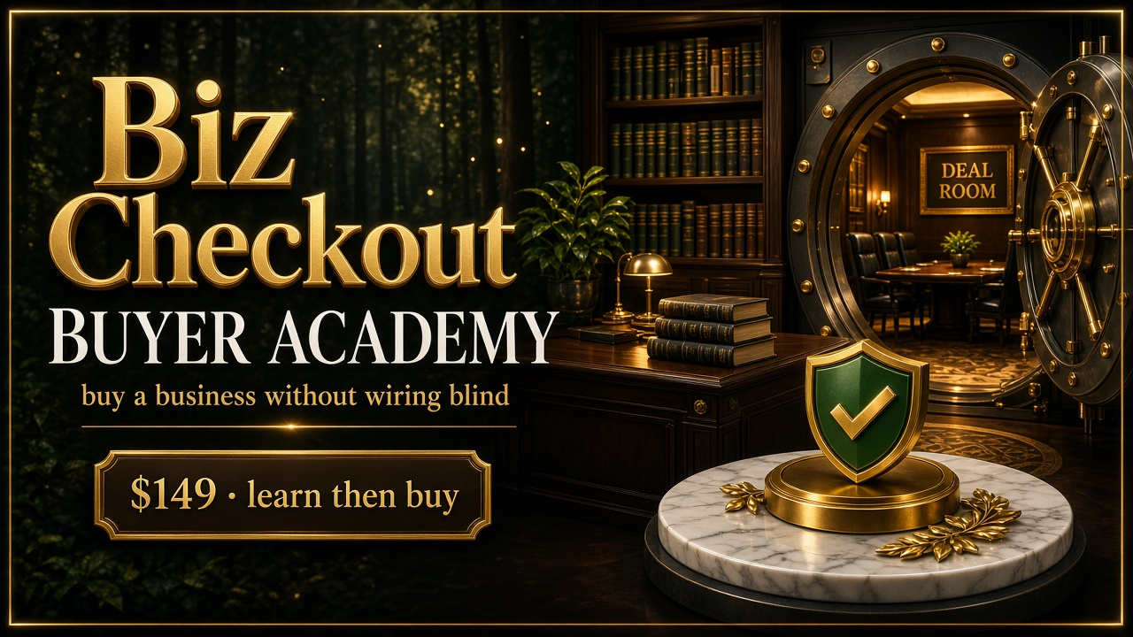 First-Time Buyer Academy: buy a business without wiring blind