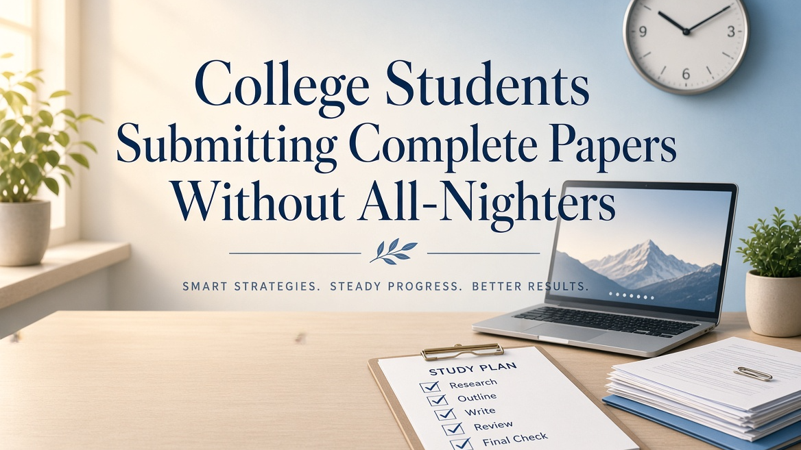 College Students Submitting Complete Papers Without All Nighters