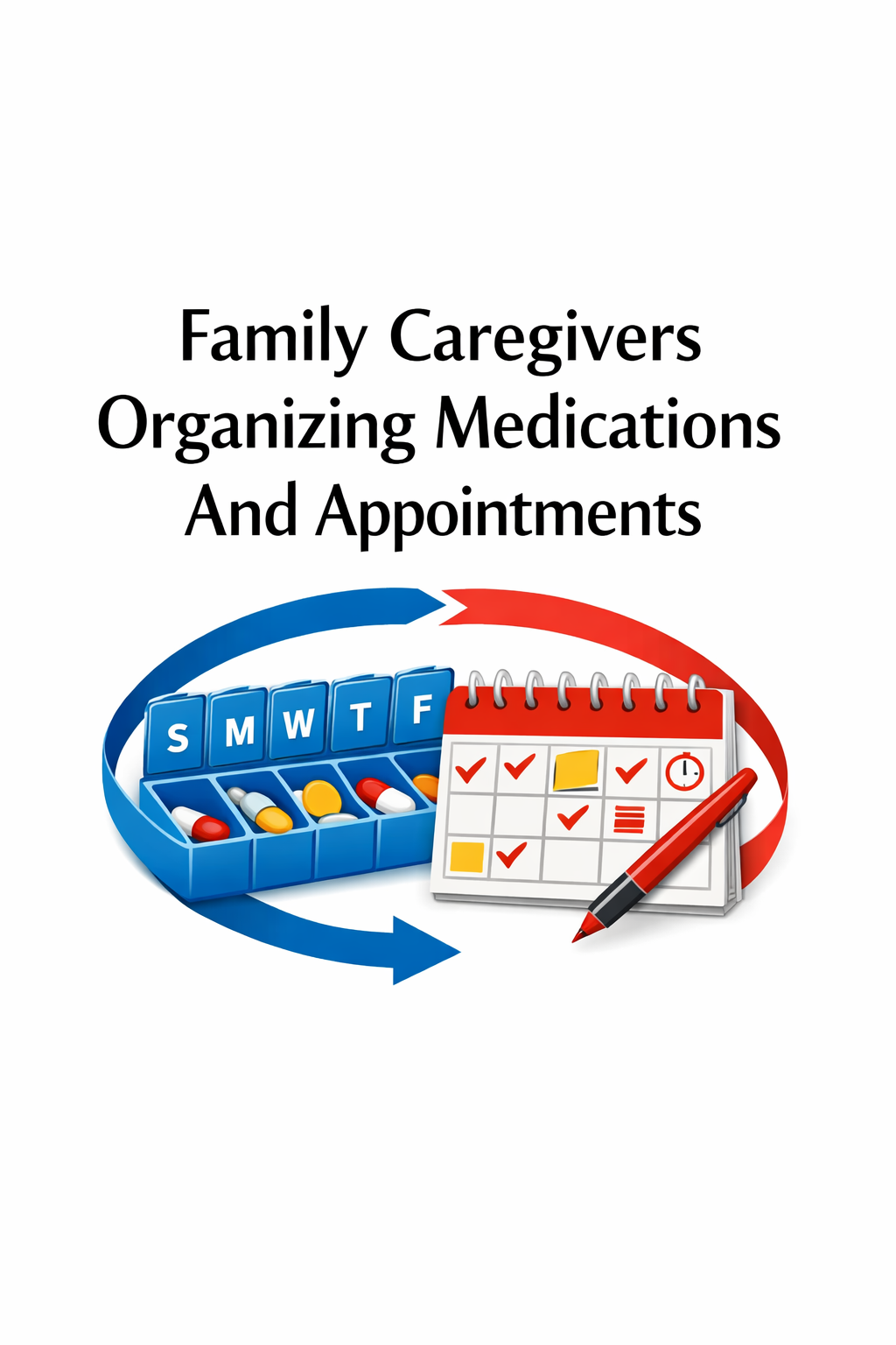 Family Caregivers Organizing Medications And Appointments