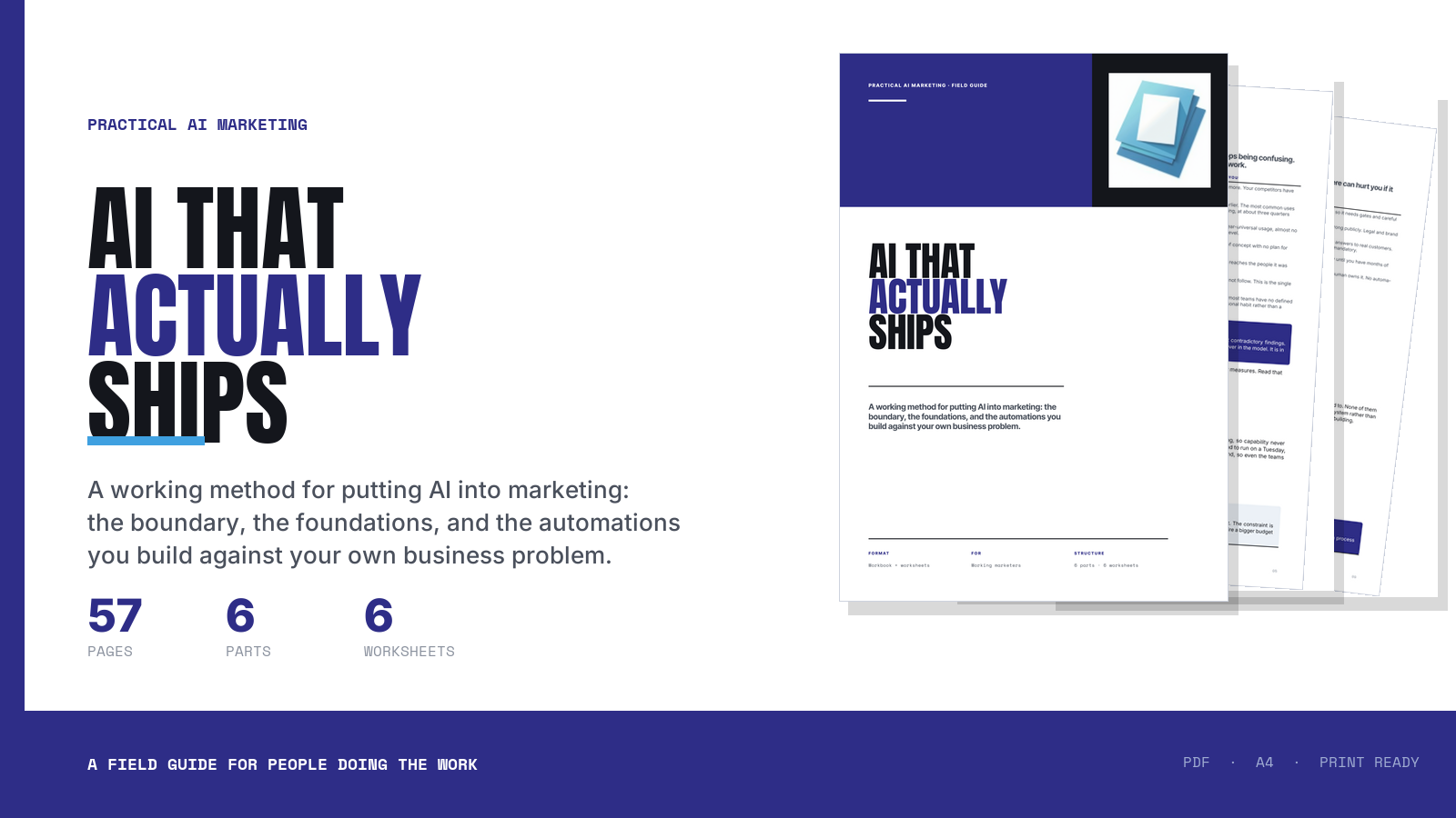 AI That Actually Ships: A Field Guide for Marketers