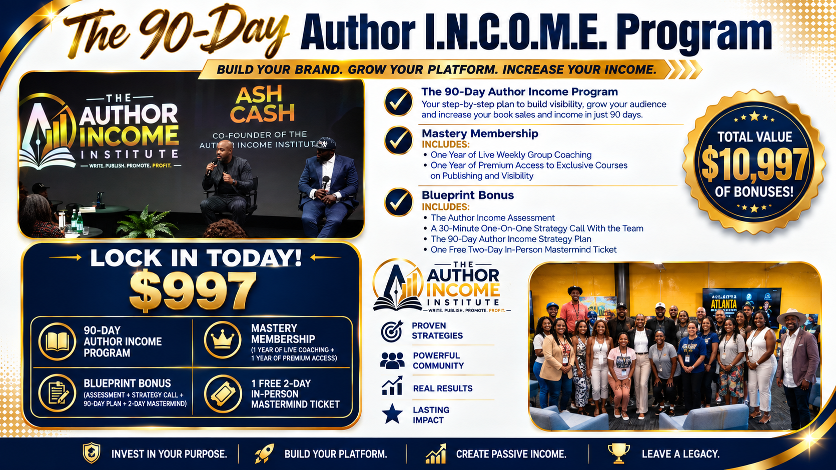 The 90-Day Author I.N.C.O.M.E. Program