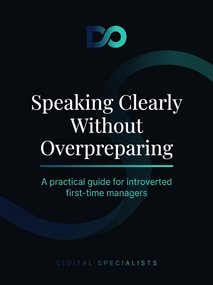 Introverted First Time Managers Speaking Clearly Without Overpreparing