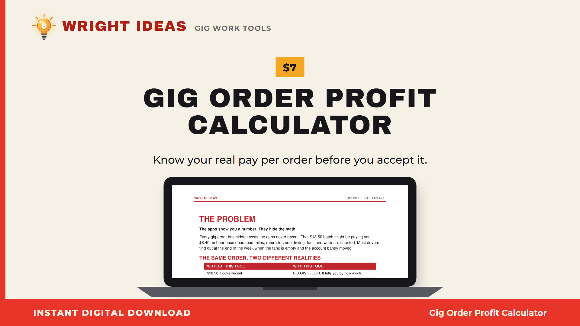 Gig Order Profit Calculator: AI Prompt for Delivery and Shopping Drivers