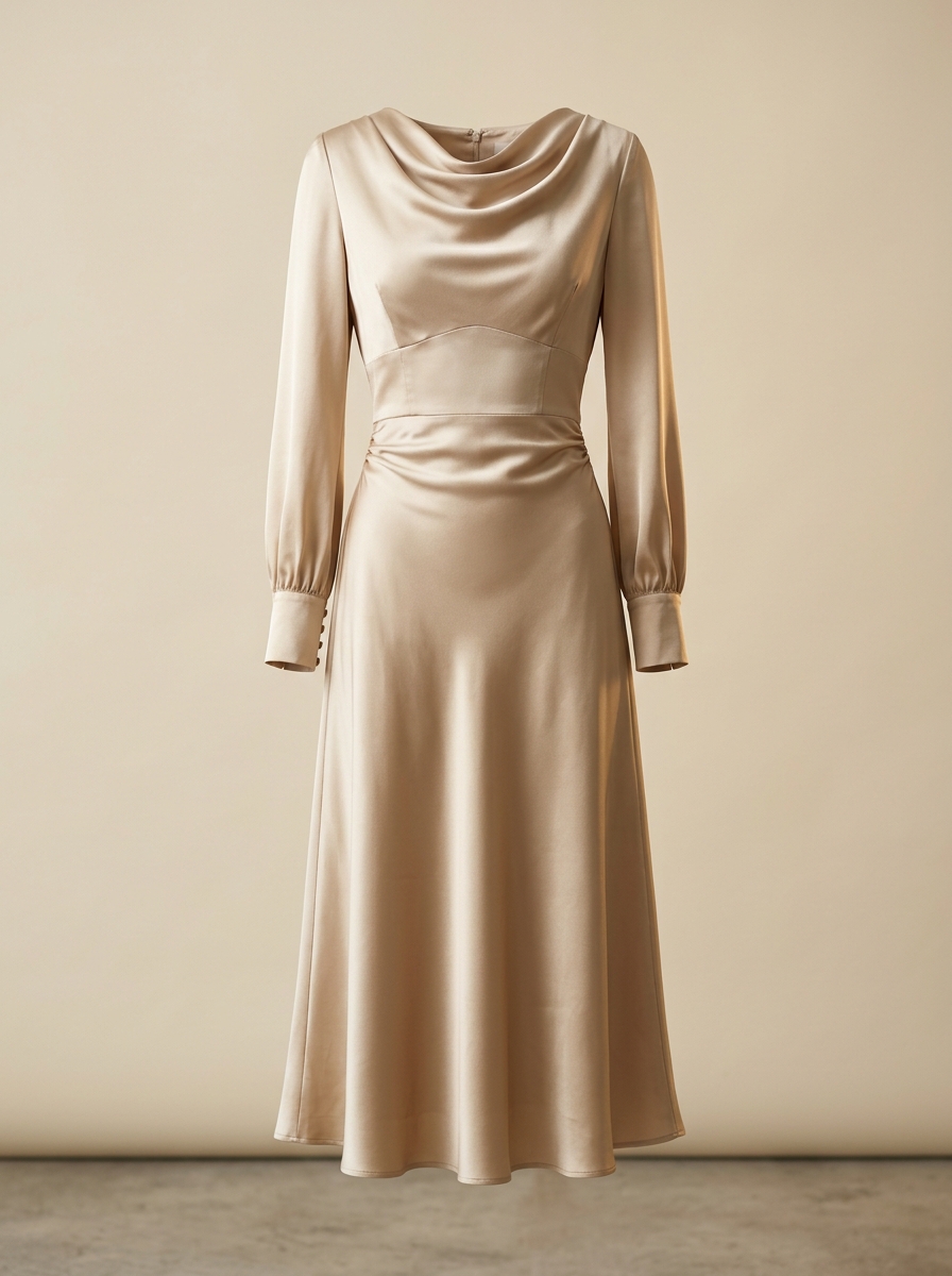 Champagne Midi Jurk