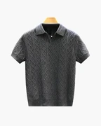 POLO TRICOTÉ TEXTURÉ