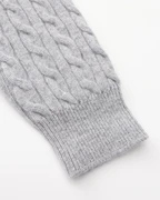PULL DEMI-ZIP CACHEMIRE TISSÉ