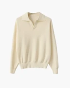 PULL POLO TRICOTÉ TEXTURÉ