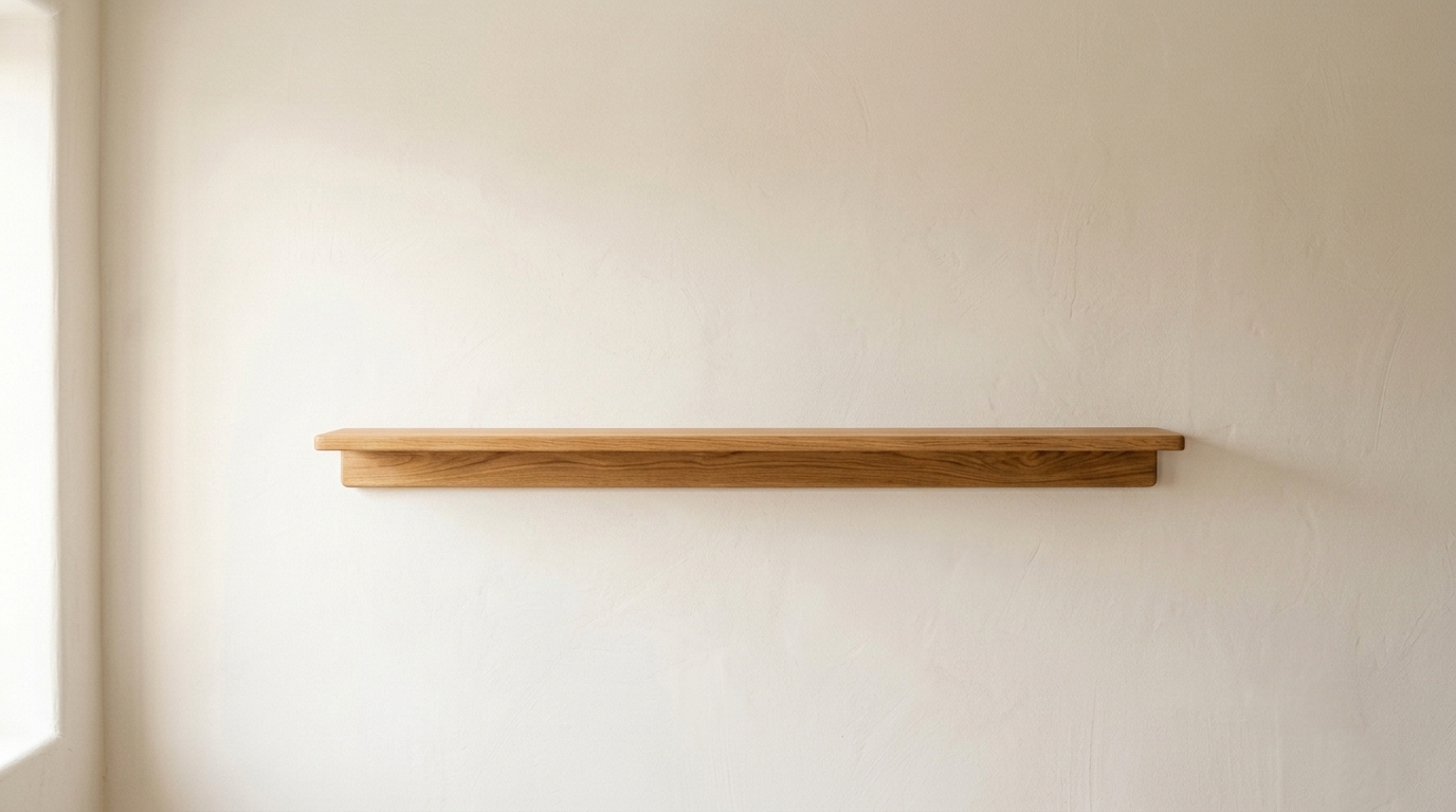 36" Oak Floating Shelf