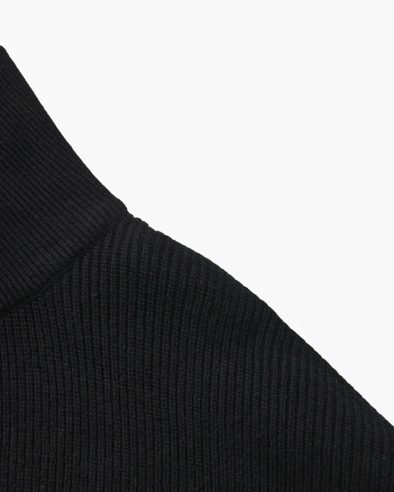 PULL DEMI-ZIP MAILLE RAFFINÉ