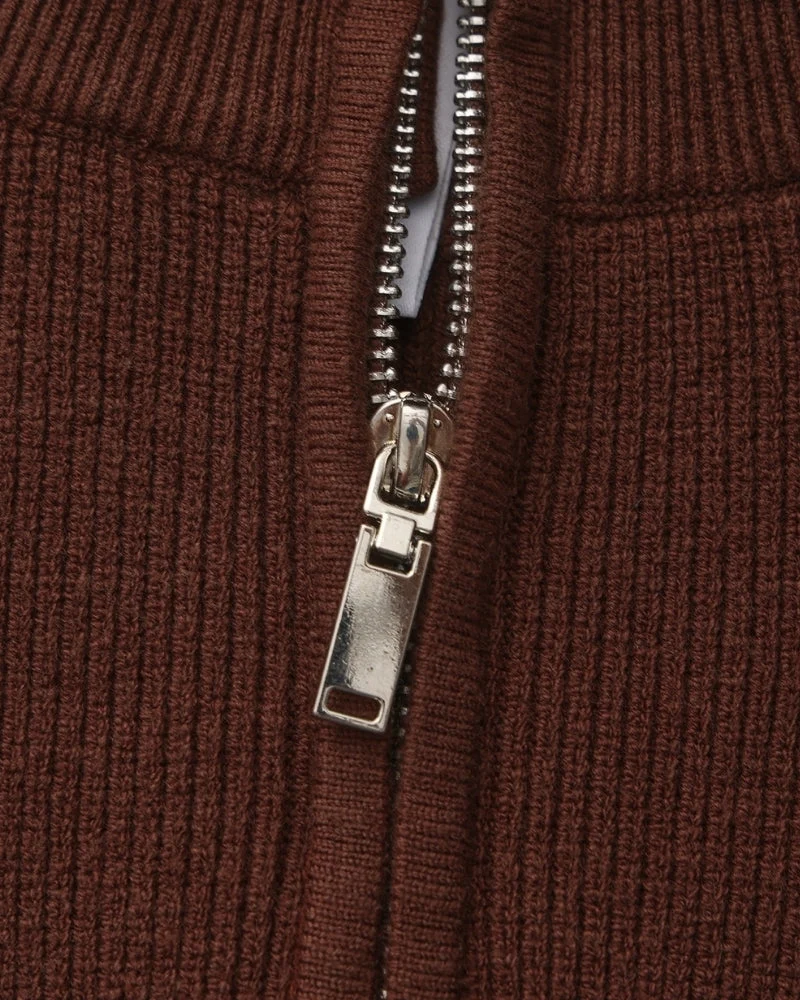 PULL DEMI-ZIP MAILLE RAFFINÉ