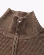 PULL DEMI-ZIP MAILLE RAFFINÉ