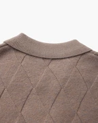 CARDIGAN ZIPPÉ LOSANGES