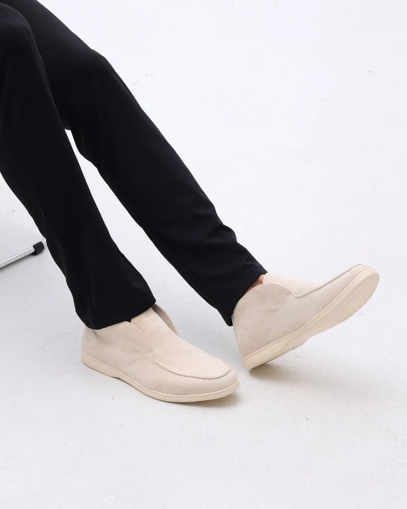 MOCASSINS DAIM HAUTEUR