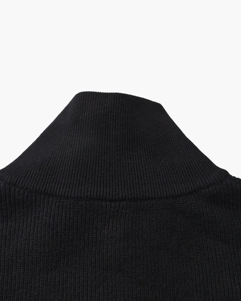 PULL DEMI-ZIP MAILLE RAFFINÉ