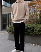 PULL BOUTONNÉ LAINE