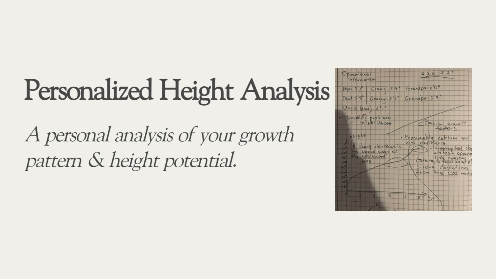 Personalized Height Analysis