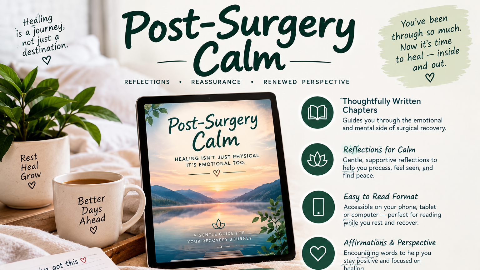 Post-Surgery Calm: Healing Reflections Ebook