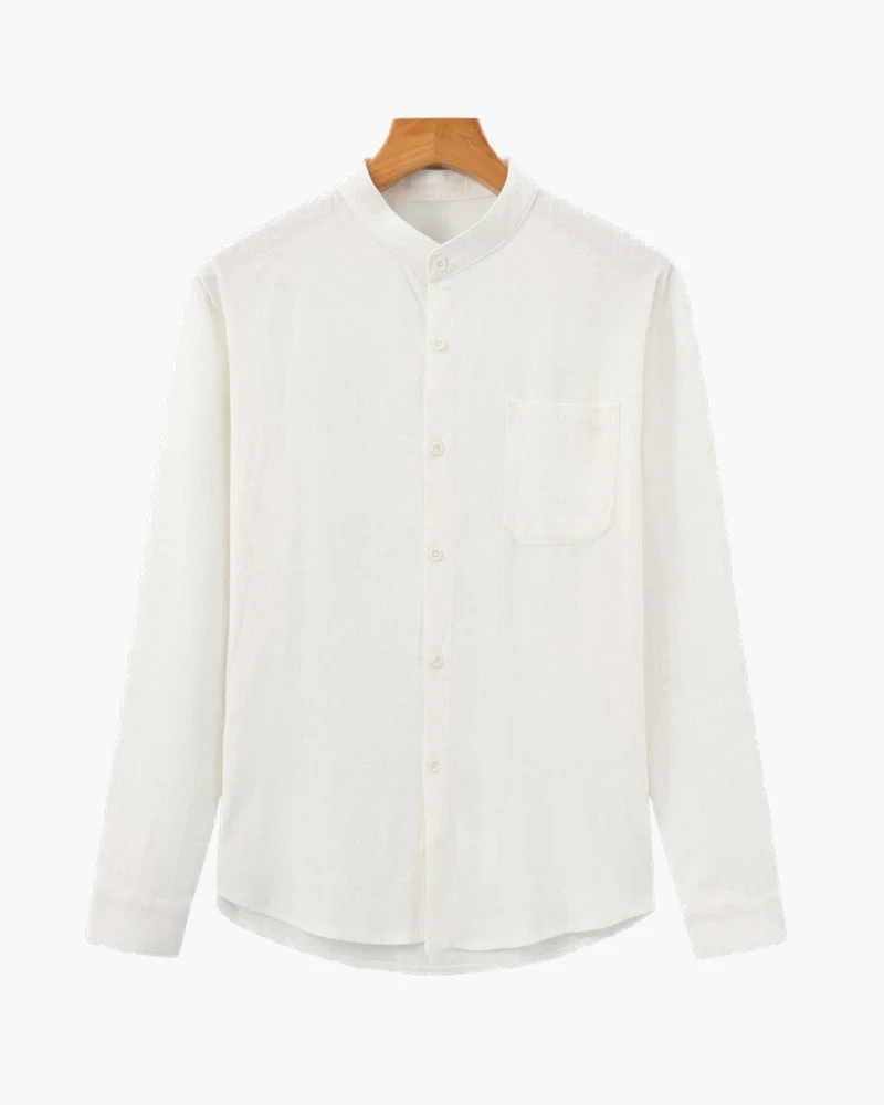 CHEMISE COL MANDARIN COTON