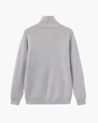PULL DEMI-ZIP MAILLE RAFFINÉ