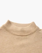 PULL COL MONTANT CÔTELÉ
