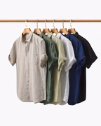 CAPE TOWN CHEMISE LIN COURTE