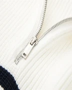 PULL ZIPPÉ RAYÉ