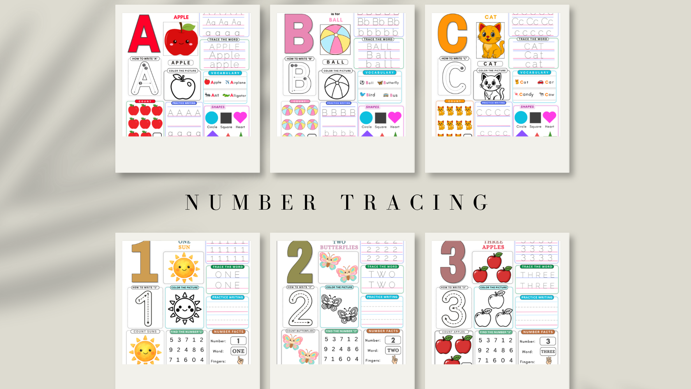 Preschool Letter Tracing Workbook