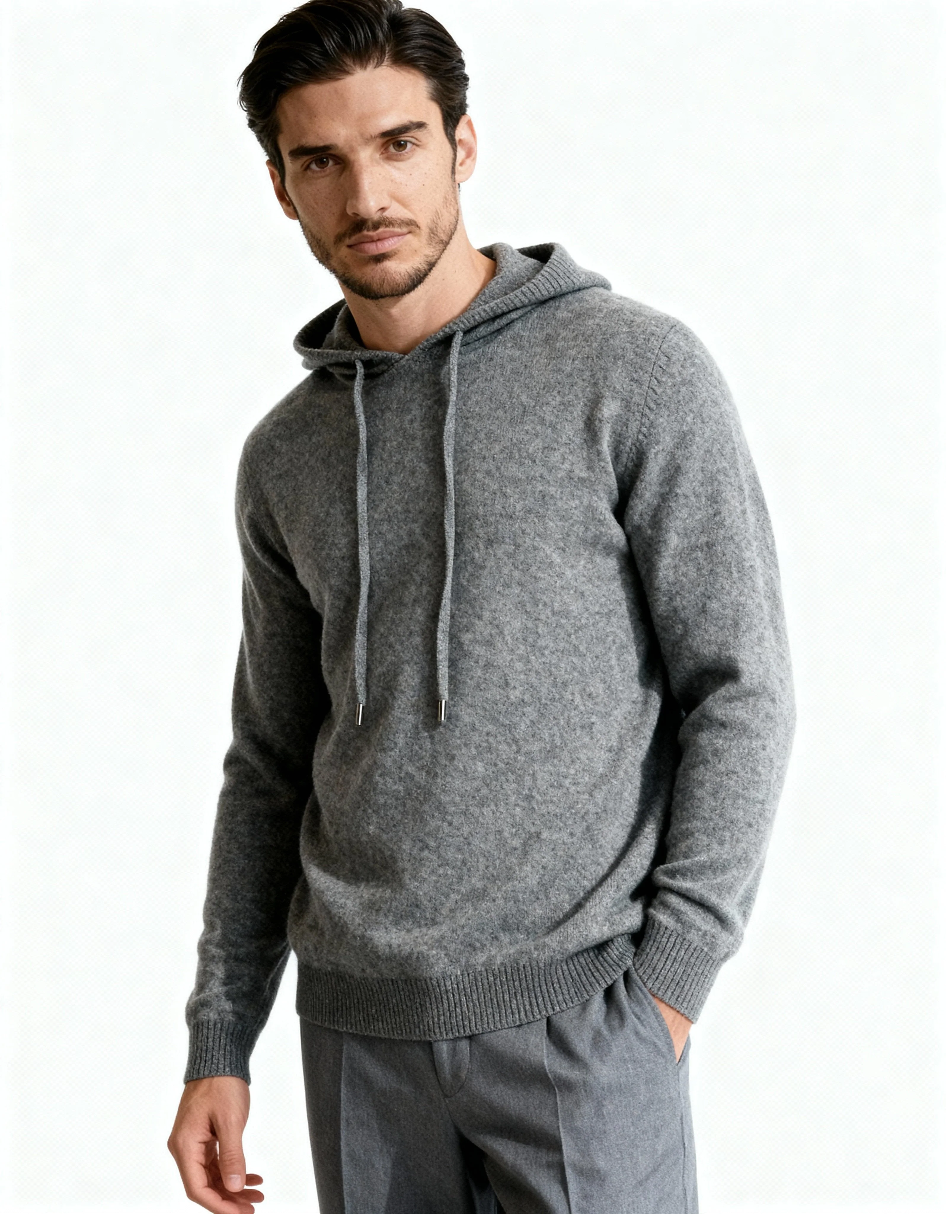 HOODIE 100% CACHEMIRE