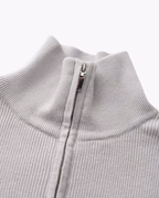 PULL DEMI-ZIP MAILLE RAFFINÉ
