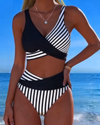 RIVIERA BIKINI CROISÉ RAYÉ