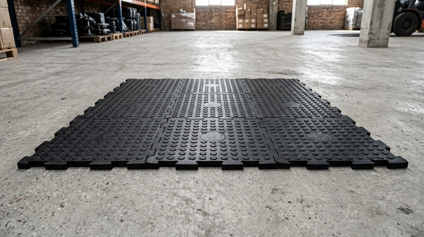 Rubber Gym Flooring (6 tiles)