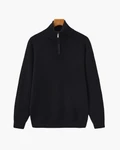 PULL DEMI-ZIP MAILLE RAFFINÉ