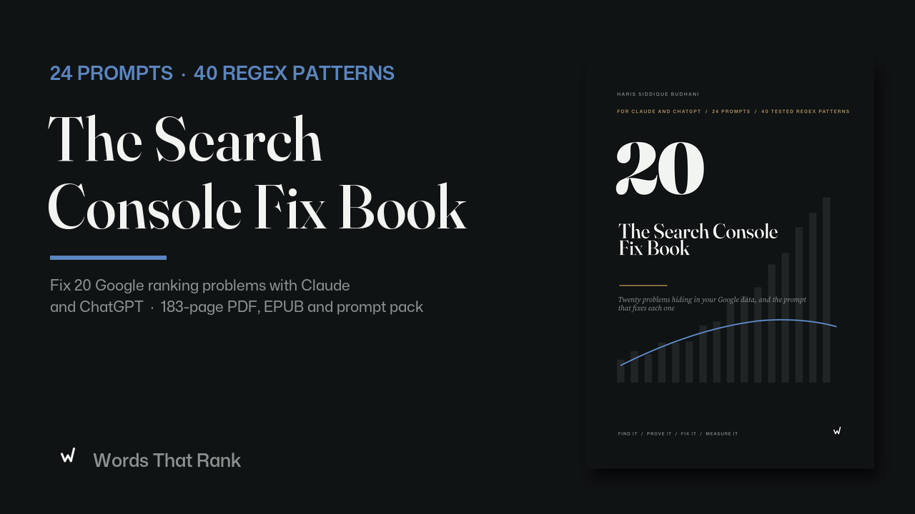 The Search Console Fix Book: Google Search Console Prompts for Claude and ChatGP