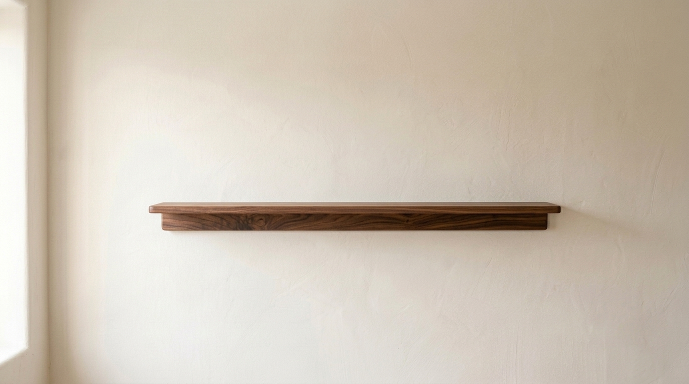 36" Walnut Floating Shelf