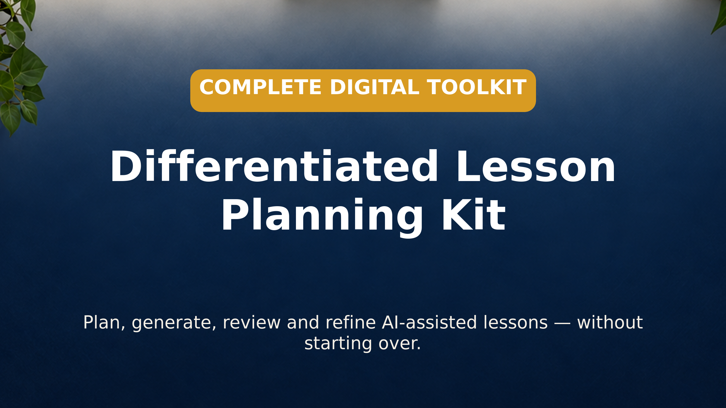 Differentiated Lesson Planning Kit