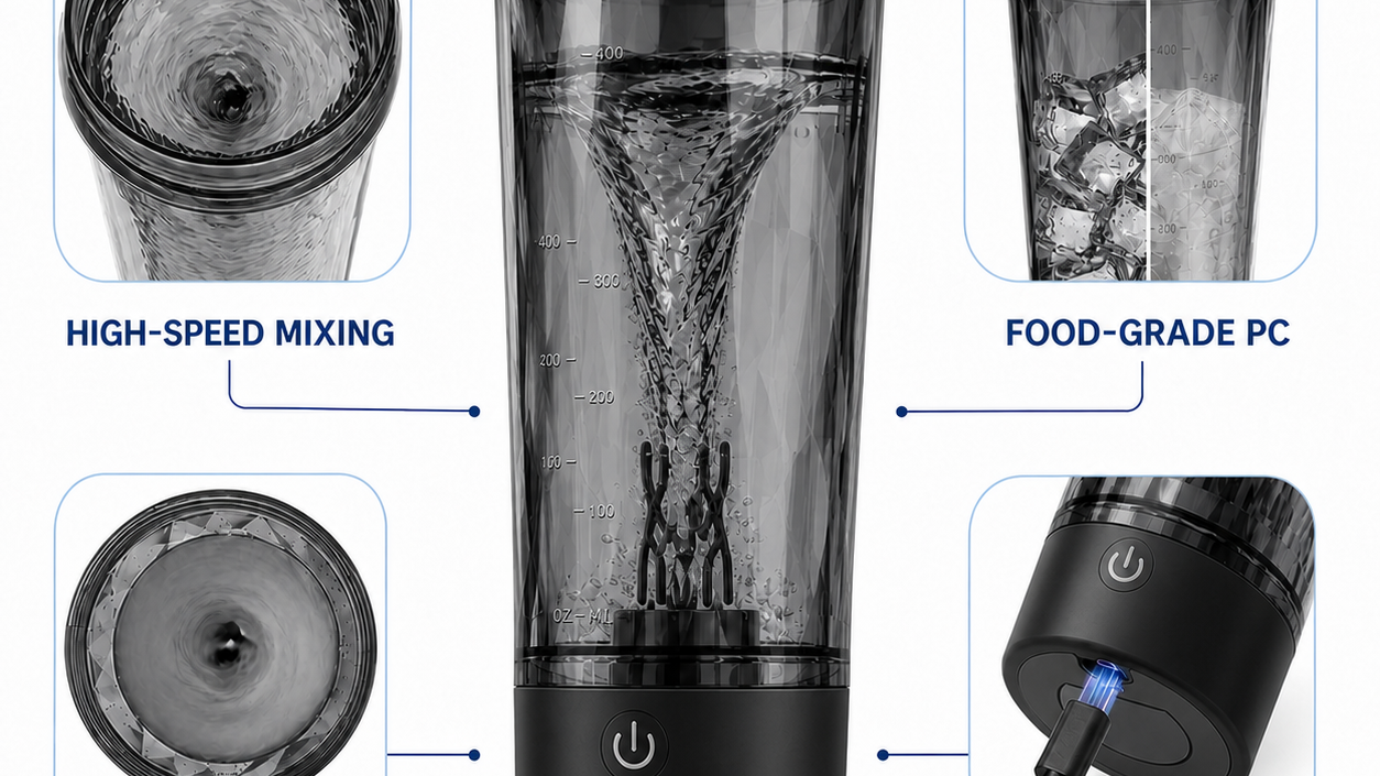 Auto-Mix Shaker Bottle 600ml