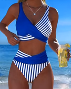 RIVIERA BIKINI CROISÉ RAYÉ