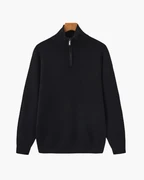 PULL DEMI-ZIP MAILLE RAFFINÉ