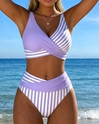 RIVIERA BIKINI CROISÉ RAYÉ