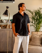 CAPE TOWN CHEMISE LIN COURTE