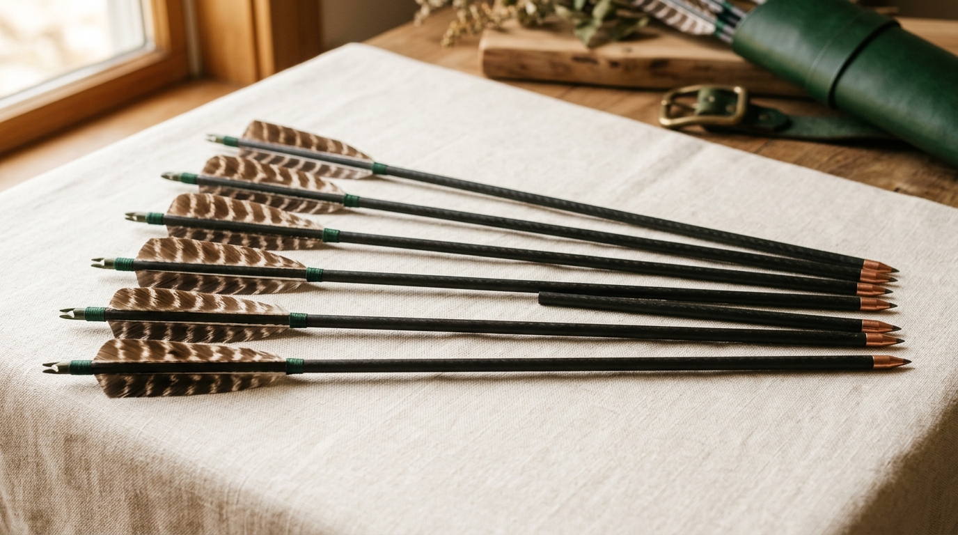 Pack de 6 flechas de carbono