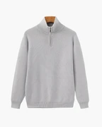 PULL DEMI-ZIP MAILLE RAFFINÉ