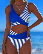 RIVIERA BIKINI CROISÉ RAYÉ