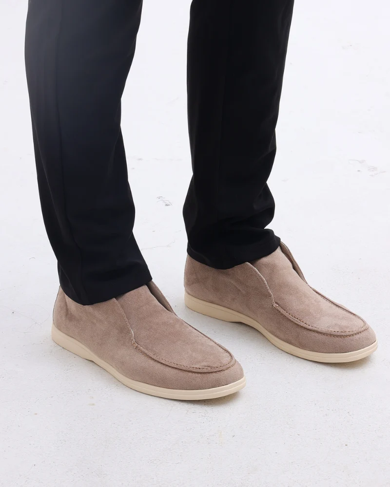 MOCASSINS DAIM HAUTEUR