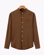 CHEMISE COL MANDARIN COTON